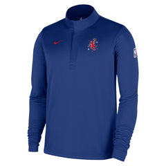 Nike Houston Rockets 2025/26 City Edition Remix Authentic Coaches Dri-FIT Half-Zip Top Blue