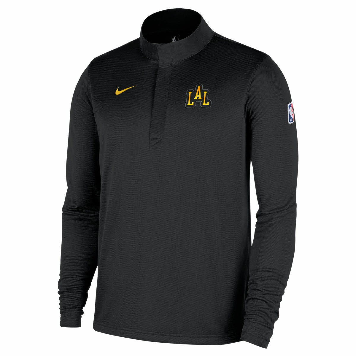 Nike Los Angeles Lakers 2025/26 City Edition Remix Authentic Coaches Dri-FIT Half-Zip Pullover Black