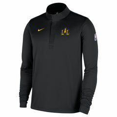 Nike Los Angeles Lakers 2025/26 City Edition Remix Authentic Coaches Dri-FIT Half-Zip Pullover Black
