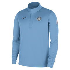 Nike Memphis Grizzlies 2025/26 City Edition Remix Authentic Coaches Dri-FIT Half-Zip Top Light Blue