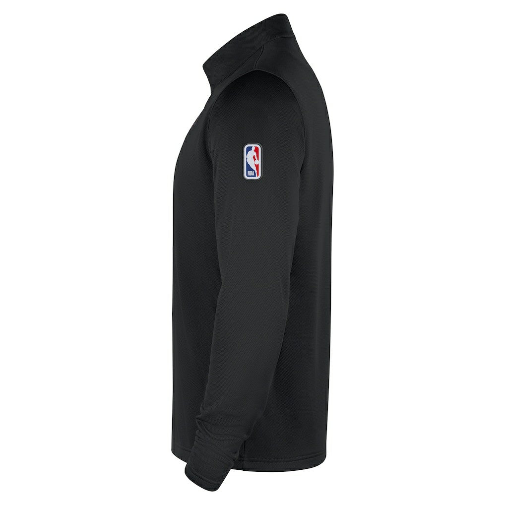 Nike Brooklyn Nets 2025/26 City Edition Remix Authentic Coaches Dri-FIT Half-Zip Top Black