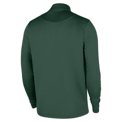 Nike Milwaukee Bucks 2025/26 City Edition Remix Authentic Coaches Dri-FIT Half-Zip Top Hunter Green