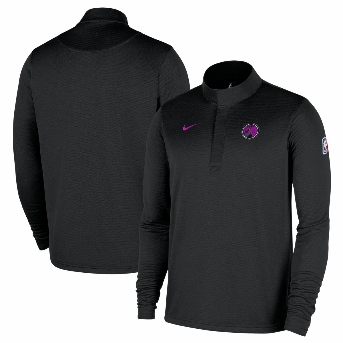 Nike Minnesota Timberwolves 2025/26 City Edition Remix Authentic Coaches Dri-FIT Half-Zip Pullover Black