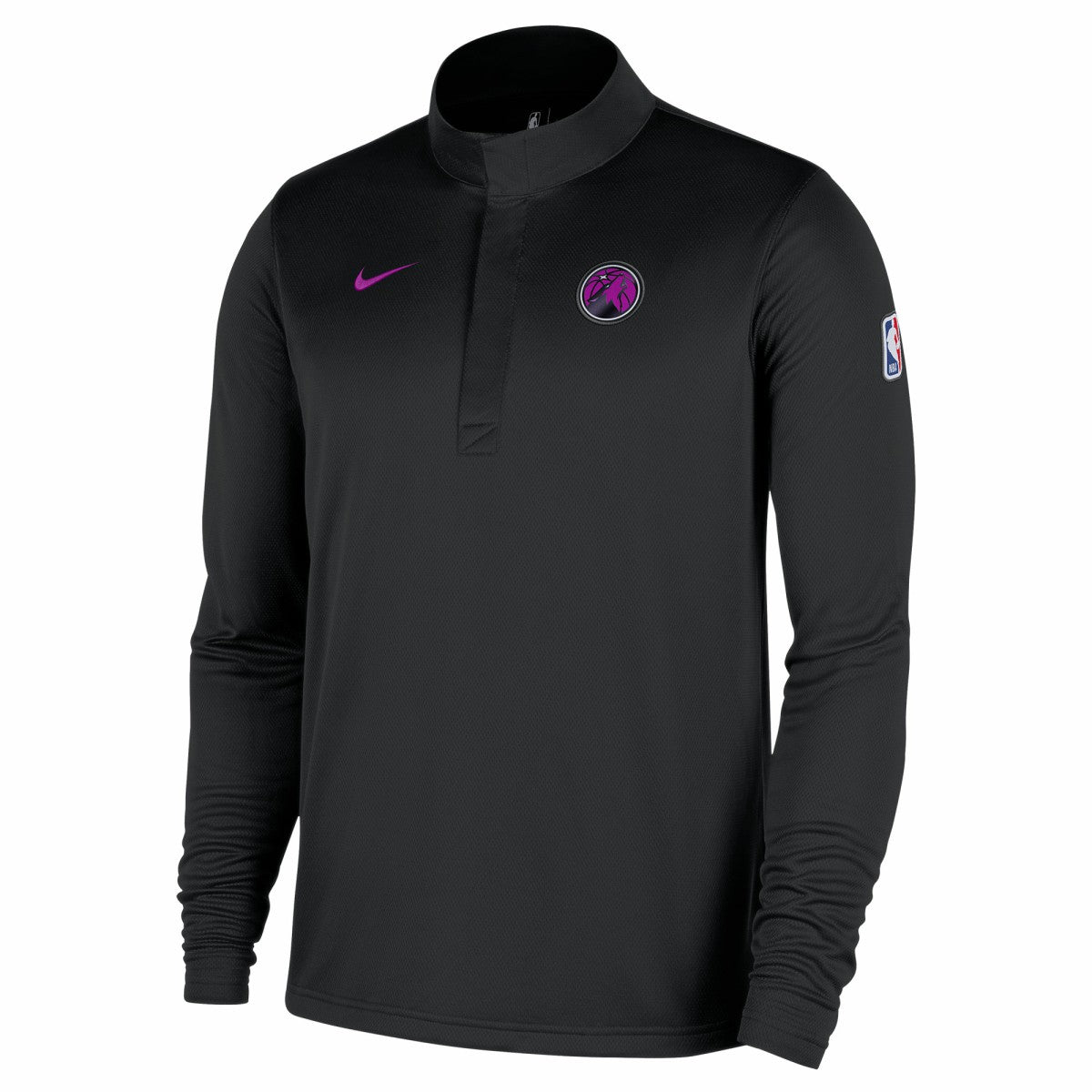 Nike Minnesota Timberwolves 2025/26 City Edition Remix Authentic Coaches Dri-FIT Half-Zip Pullover Black