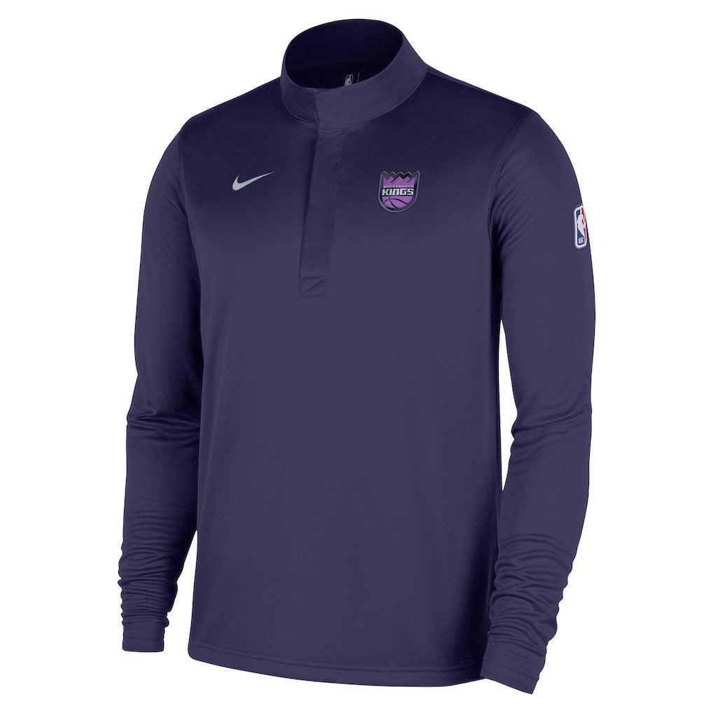 Nike Sacramento Kings 2025/26 City Edition Remix Authentic Coaches Dri-FIT Half-Zip Top Purple