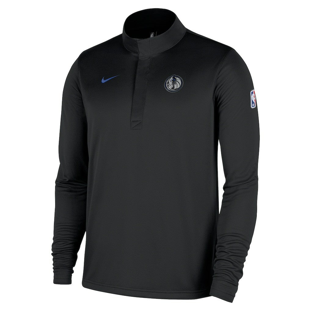 Nike Dallas Mavericks 2025/26 City Edition Remix Authentic Coaches Dri-FIT Half-Zip Top Black