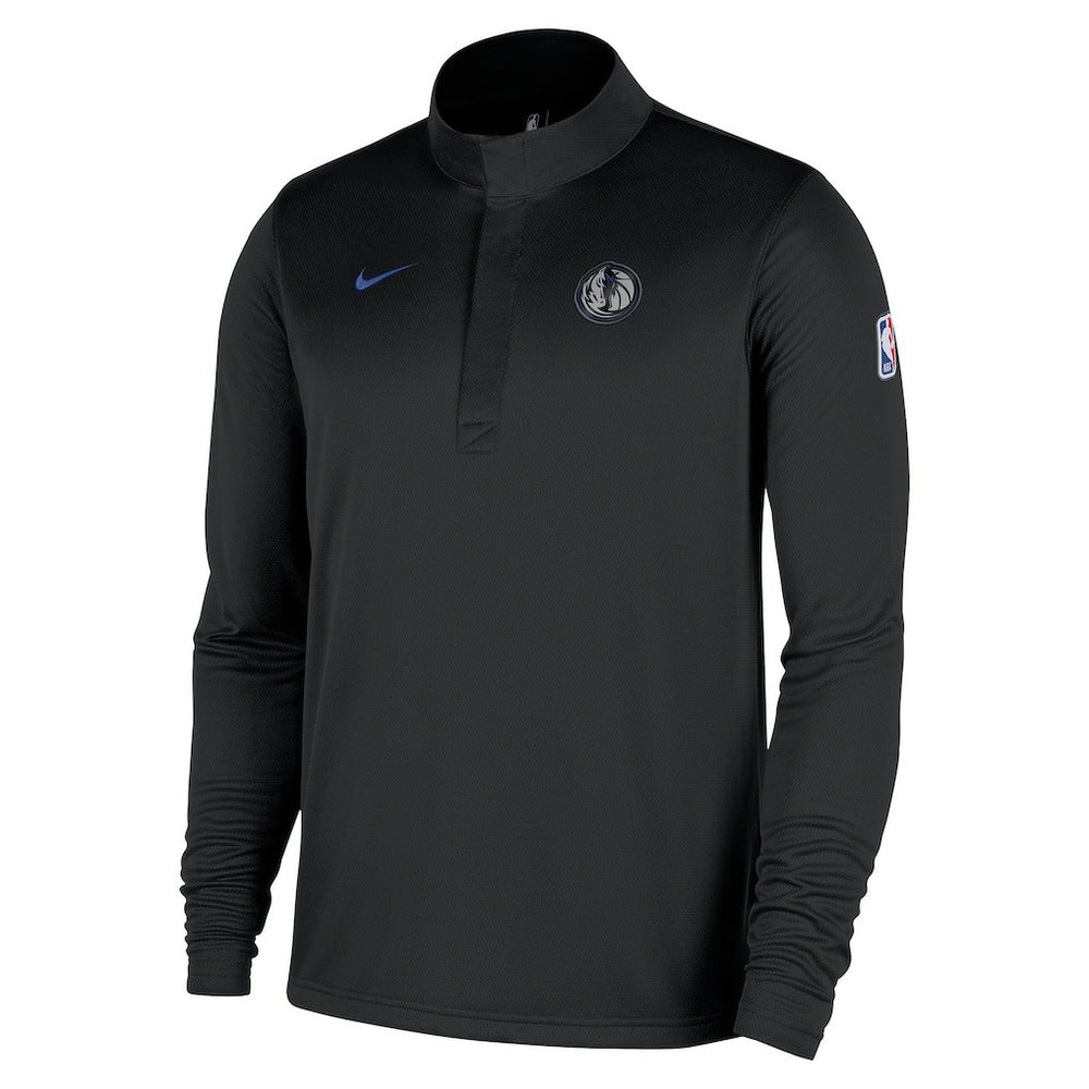 Nike Dallas Mavericks 2025/26 City Edition Remix Authentic Coaches Dri-FIT Half-Zip Top Black