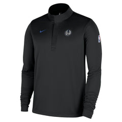 Nike Dallas Mavericks 2025/26 City Edition Remix Authentic Coaches Dri-FIT Half-Zip Top Black