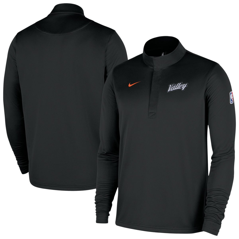 Nike Phoenix Suns 2025/26 City Edition Remix Authentic Coaches Dri-FIT Half-Zip Top Black