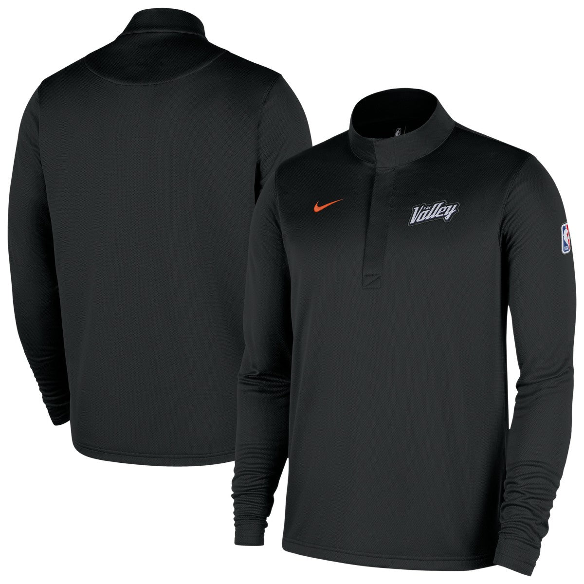Nike Phoenix Suns 2025/26 City Edition Remix Authentic Coaches Dri-FIT Half-Zip Top Black