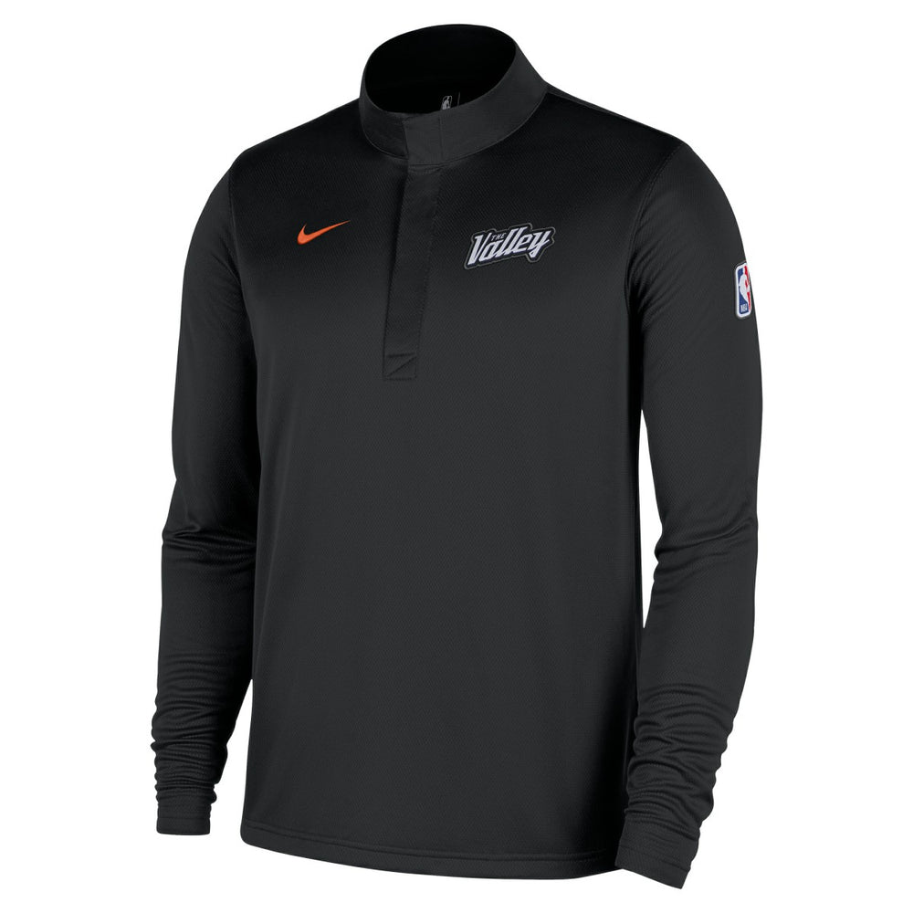 Nike Phoenix Suns 2025/26 City Edition Remix Authentic Coaches Dri-FIT Half-Zip Top Black