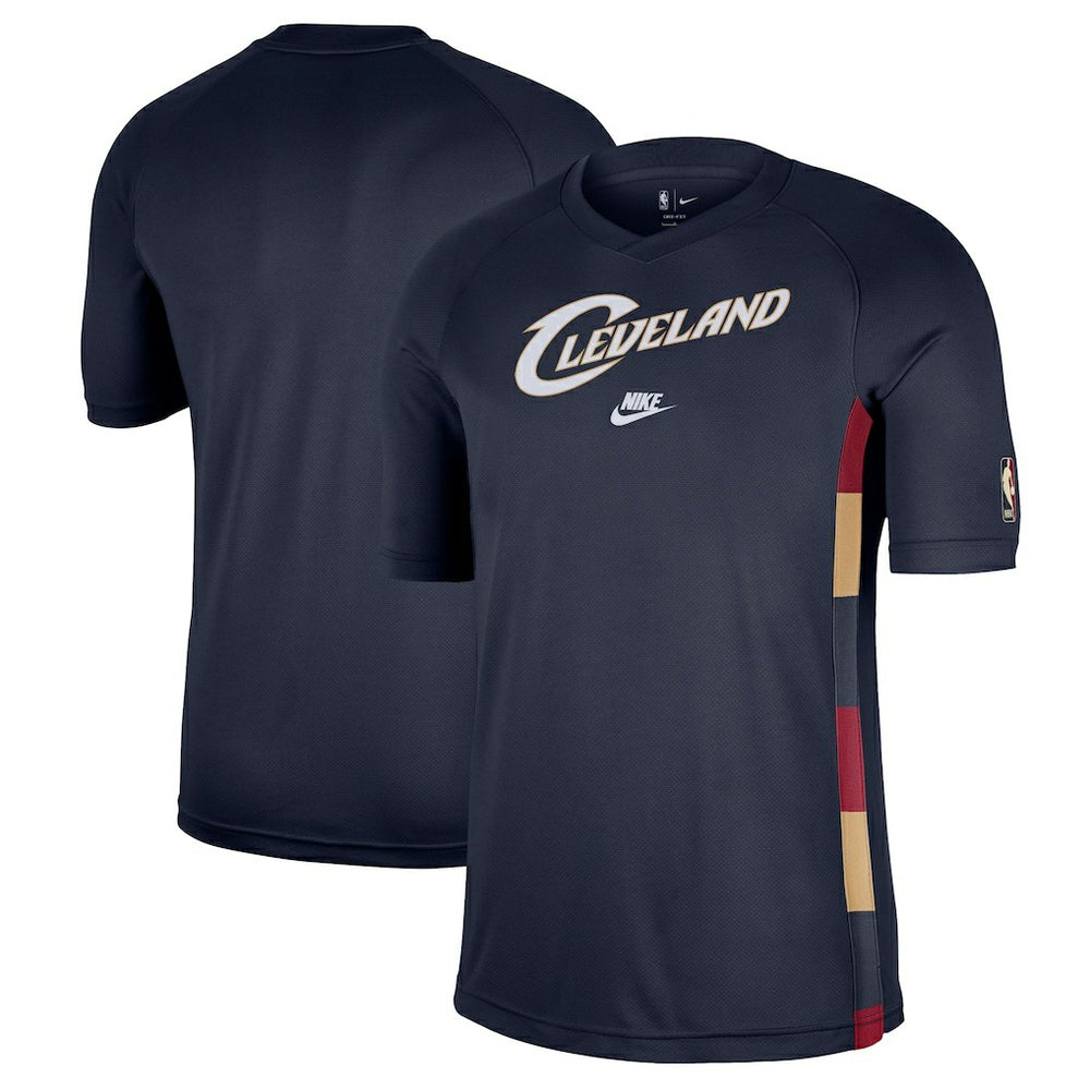 Nike Cleveland Cavaliers Classic Edition Hardwood Classics Authentic Game Shooting T-Shirt Navy
