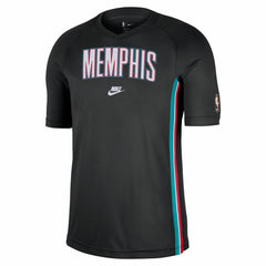 Nike Memphis Grizzlies Classic Edition Hardwood Classics Authentic Game Shooting Dri-FIT Raglan T-Shirt Black