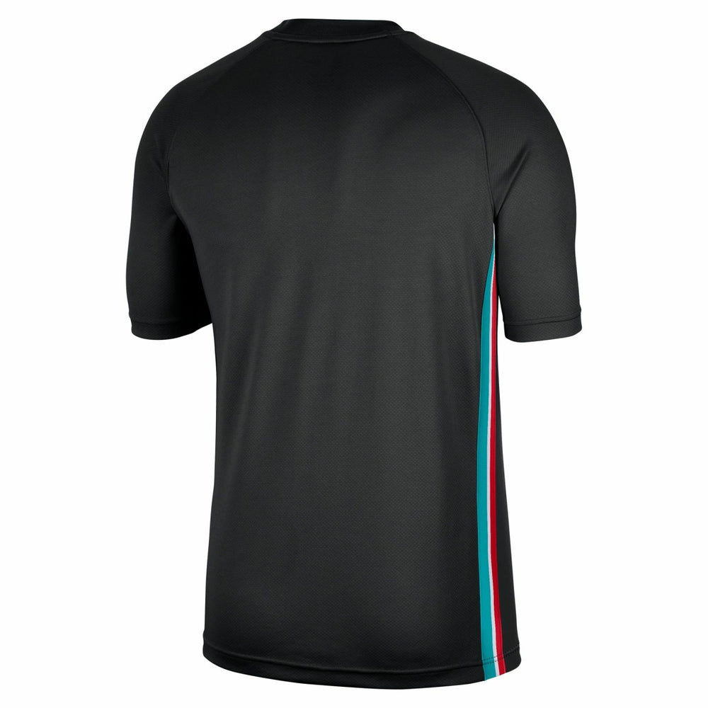 Nike Memphis Grizzlies Classic Edition Hardwood Classics Authentic Game Shooting Dri-FIT Raglan T-Shirt Black