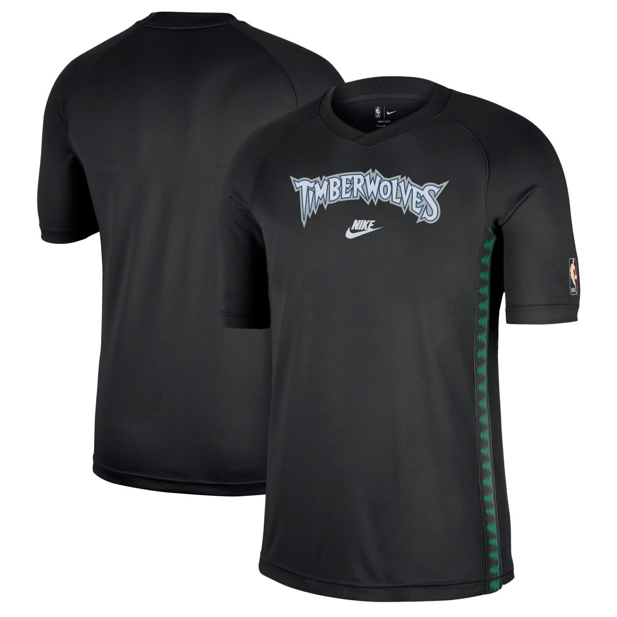 Nike Minnesota Timberwolves Classic Edition Hardwood Classics Authentic Game Shooting T-Shirt Black