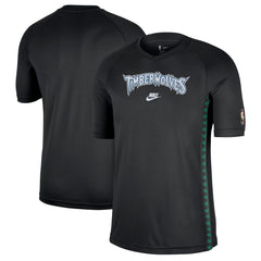 Nike Minnesota Timberwolves Classic Edition Hardwood Classics Authentic Game Shooting T-Shirt Black