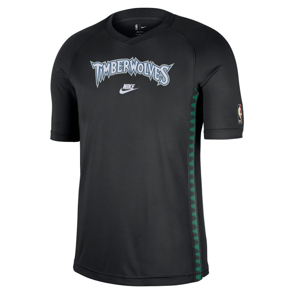 Nike Minnesota Timberwolves Classic Edition Hardwood Classics Authentic Game Shooting T-Shirt Black