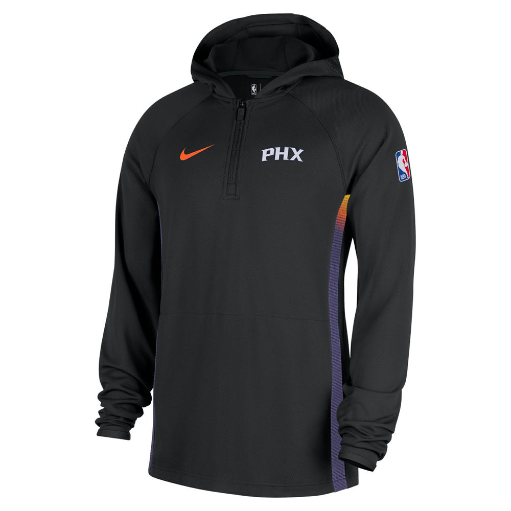 Nike Phoenix Suns 2025/26 City Edition Remix Authentic On-Court Quarter-Zip Dri-FIT Hooded Jacket Black