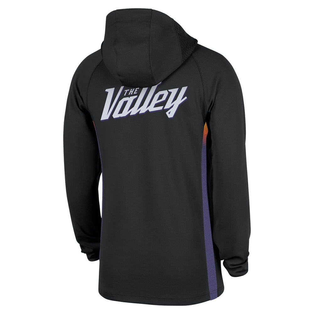 Nike Phoenix Suns 2025/26 City Edition Remix Authentic On-Court Quarter-Zip Dri-FIT Hooded Jacket Black