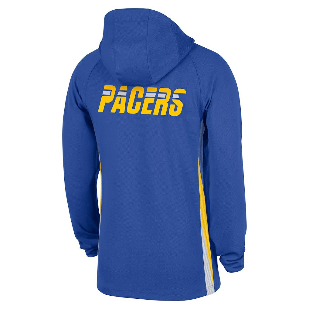 Nike Indiana Pacers 2025/26 City Edition Remix Authentic On-Court Quarter-Zip Dri-FIT Hooded Jacket Blue