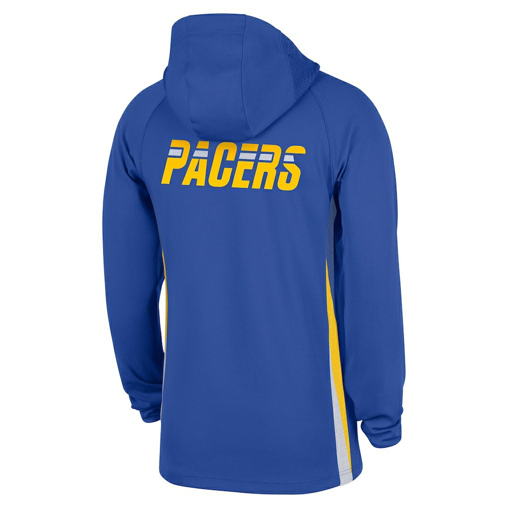 Nike Indiana Pacers 2025/26 City Edition Remix Authentic On-Court Quarter-Zip Dri-FIT Hooded Jacket Blue