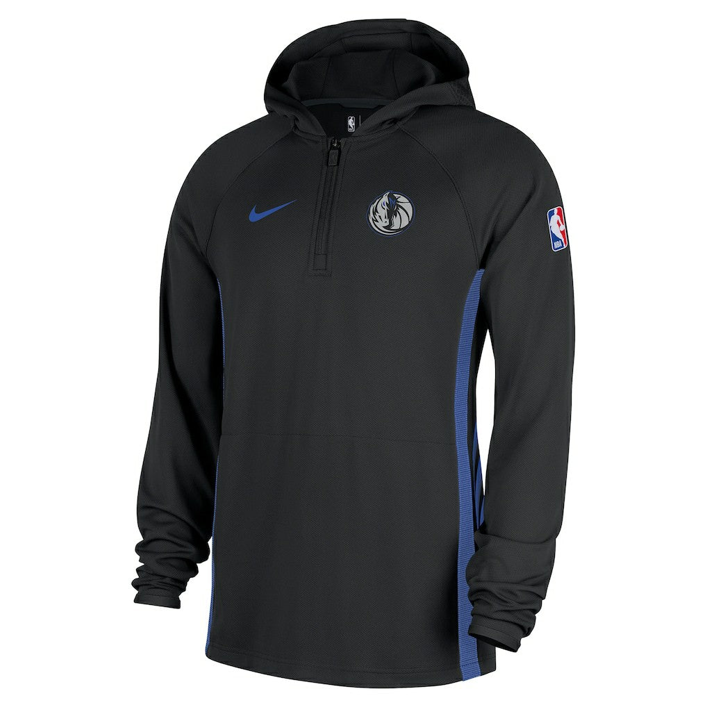 Nike Dallas Mavericks 2025/26 City Edition Remix Authentic On-Court Quarter-Zip Dri-FIT Hooded Jacket Black