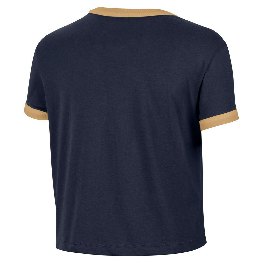 Nike Cleveland Cavaliers Women's Classic Edition Hardwood Classics Essential Vintage Ringer T-Shirt Navy