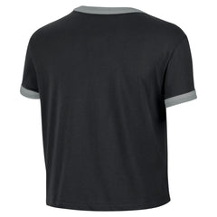 Nike Minnesota Timberwolves Women's Classic Edition Hardwood Classics Essential Vintage Ringer T-Shirt Black