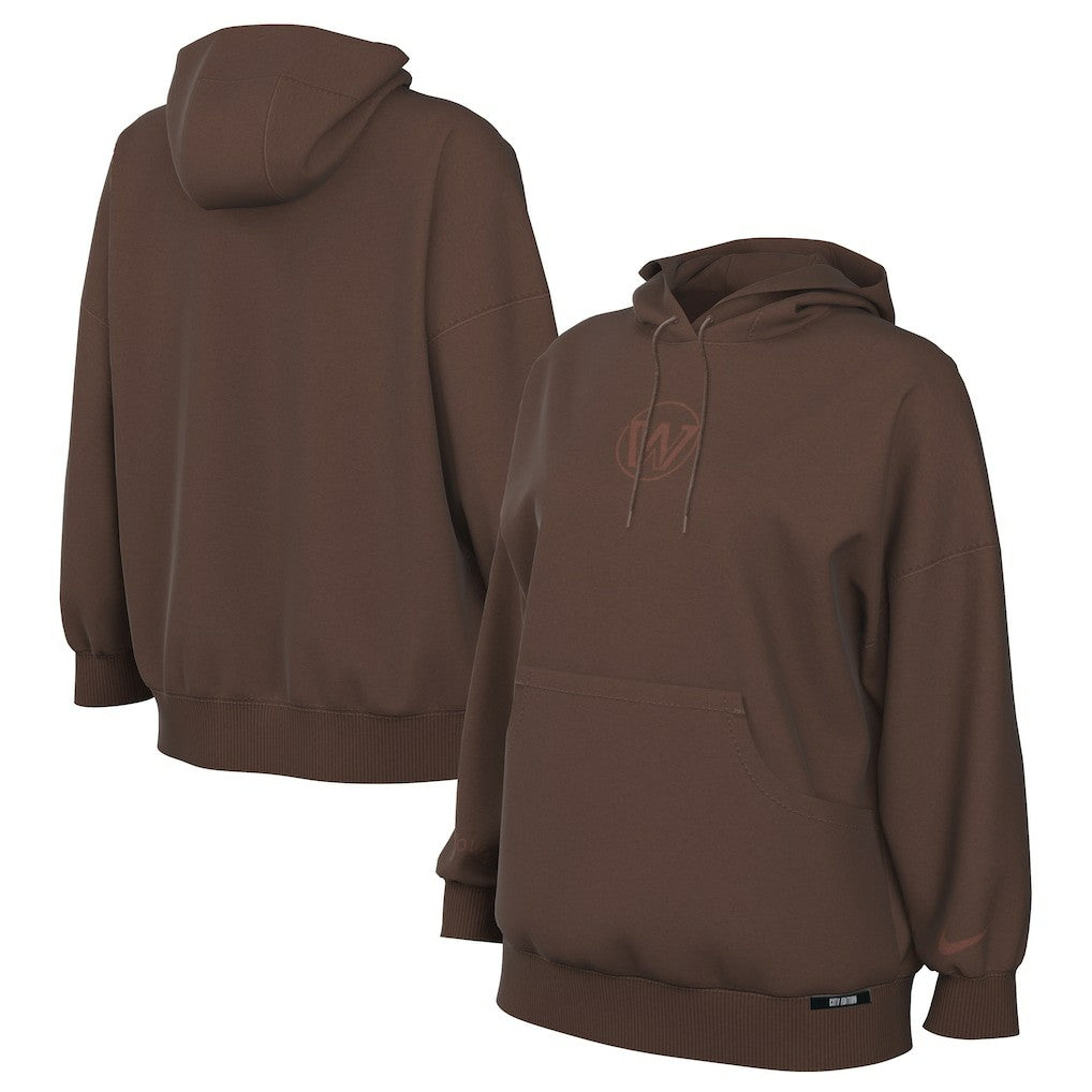 Nike Golden State Warriors Women's 2025/26 City Edition Remix Premium Fleece Hoodie Brown