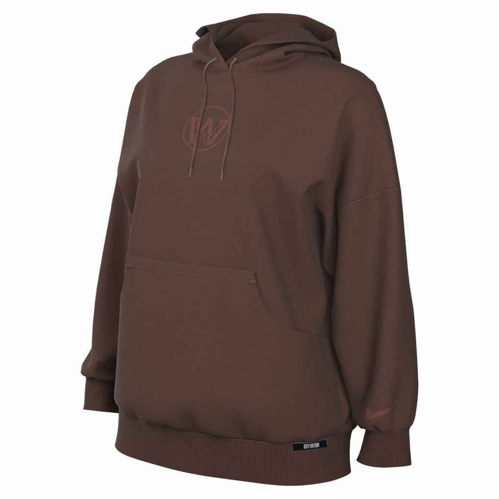Nike Golden State Warriors Women's 2025/26 City Edition Remix Premium Fleece Hoodie Brown