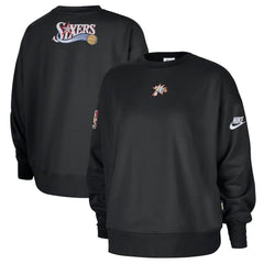 Nike Philadelphia 76ers Women's Classic Edition Hardwood Classics Premium Phoenix Fleece Sweatshirt Black