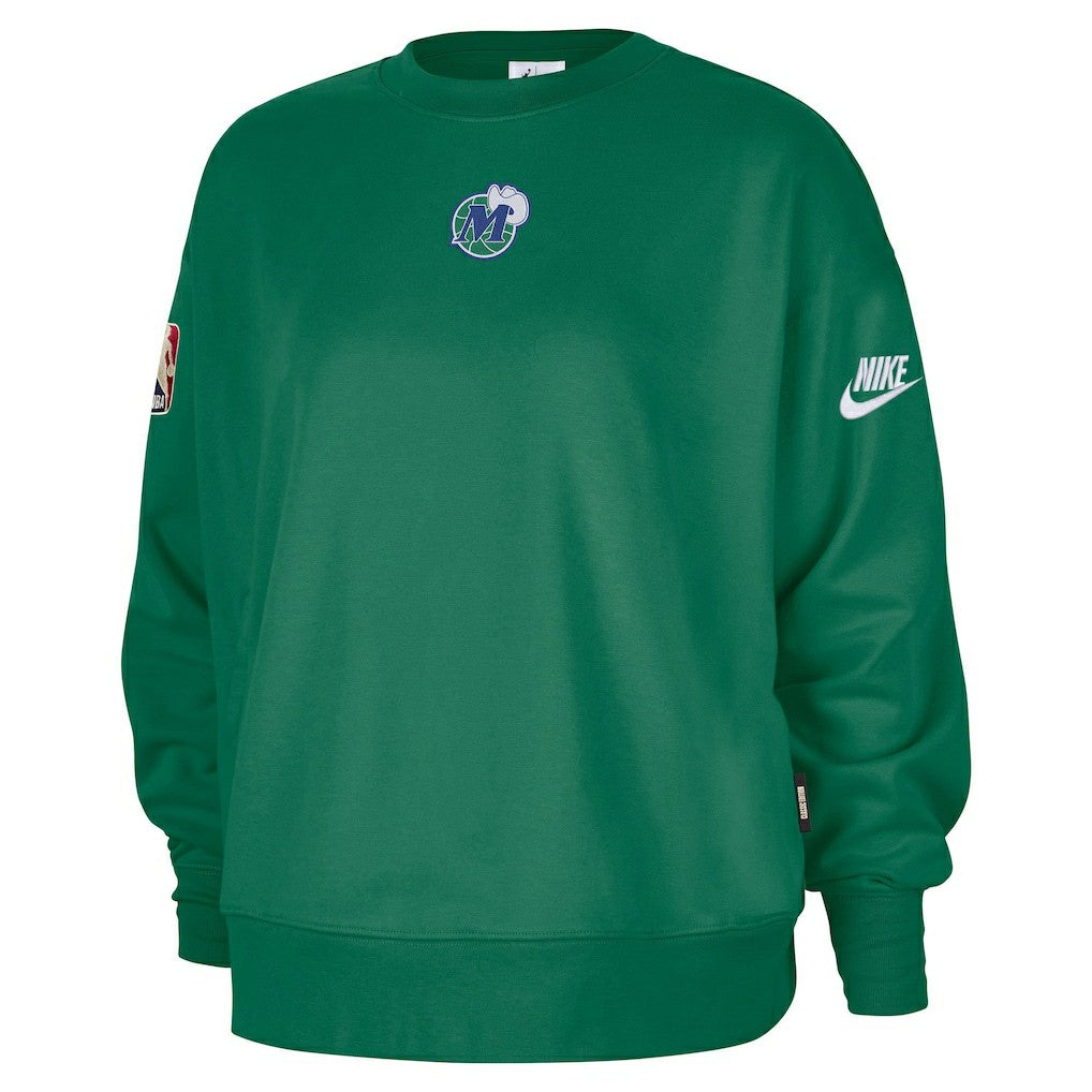Nike Dallas Mavericks Women's Classic Edition Hardwood Classics Premium Phoenix Fleece Sweatshirt Green