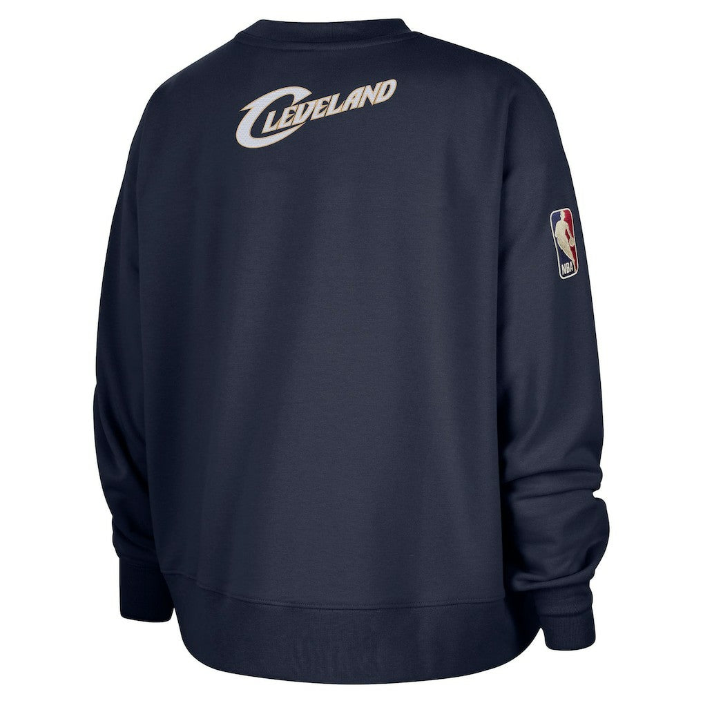 Nike Cleveland Cavaliers Women's Classic Edition Hardwood Classics Premium Phoenix Fleece Sweatshirt Navy