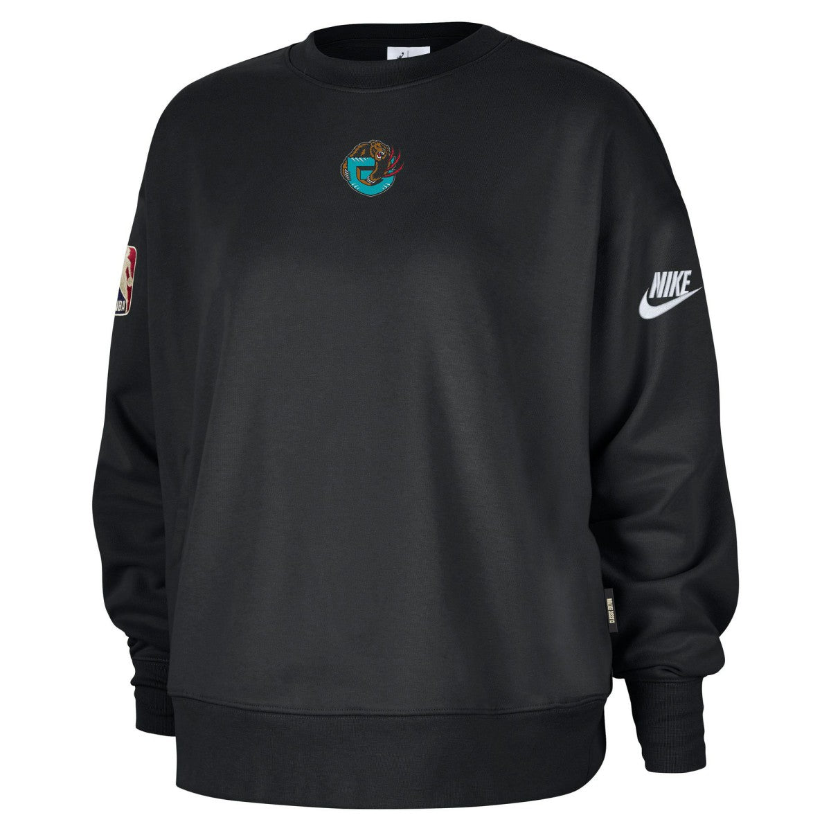 Nike Memphis Grizzlies Women's Classic Edition Hardwood Classics Premium Phoenix Fleece Sweatshirt Black