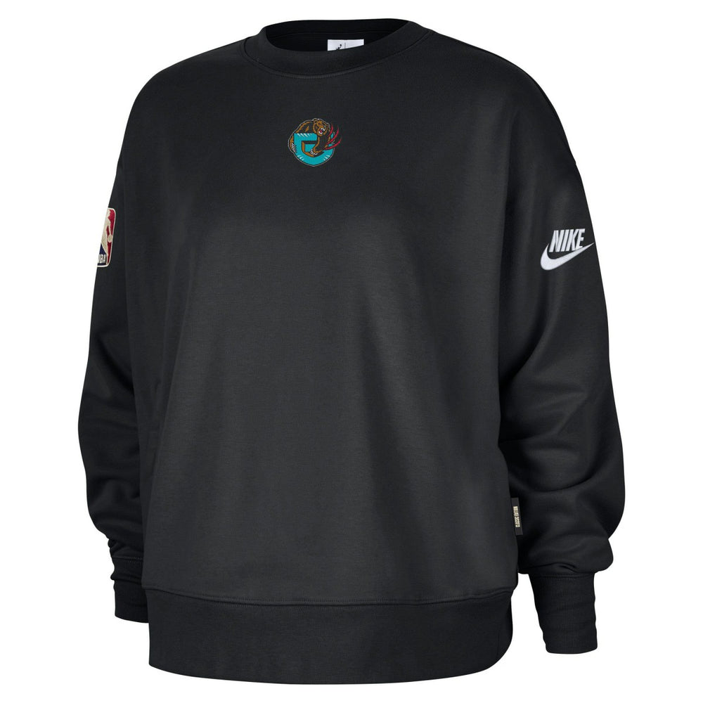 Nike Memphis Grizzlies Women's Classic Edition Hardwood Classics Premium Phoenix Fleece Sweatshirt Black
