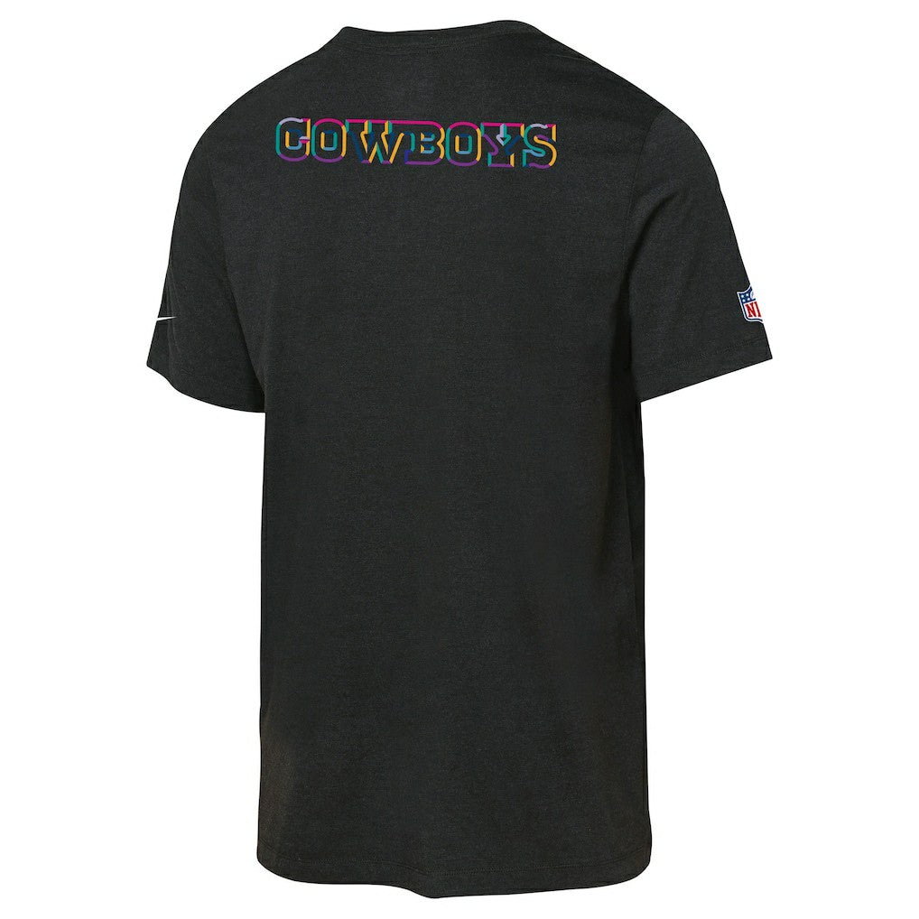 Dallas Cowboys Youth 2025 NFL Crucial Catch Tri-Blend Dri-FIT T-Shirt - Black - Nike