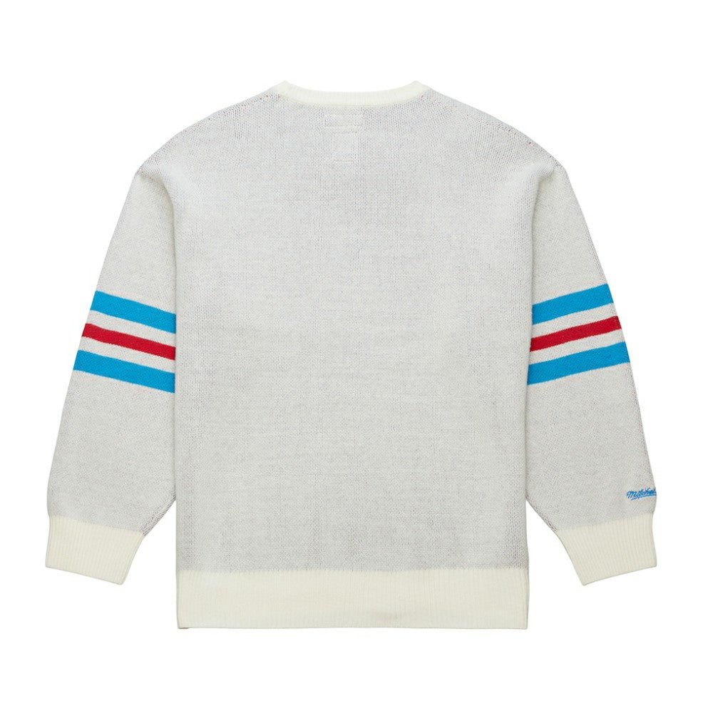 New York Rangers Mitchell & Ness Centennial Retro Logo Sweater - Cream | NHL discount