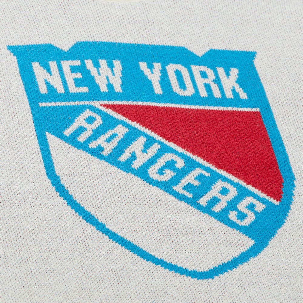 New York Rangers Mitchell & Ness Centennial Retro Logo Sweater - Cream | NHL discount