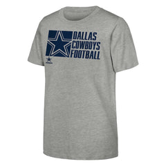 Dallas Cowboys Outerstuff Youth Post Game T-Shirt - Heather Gray - NFL