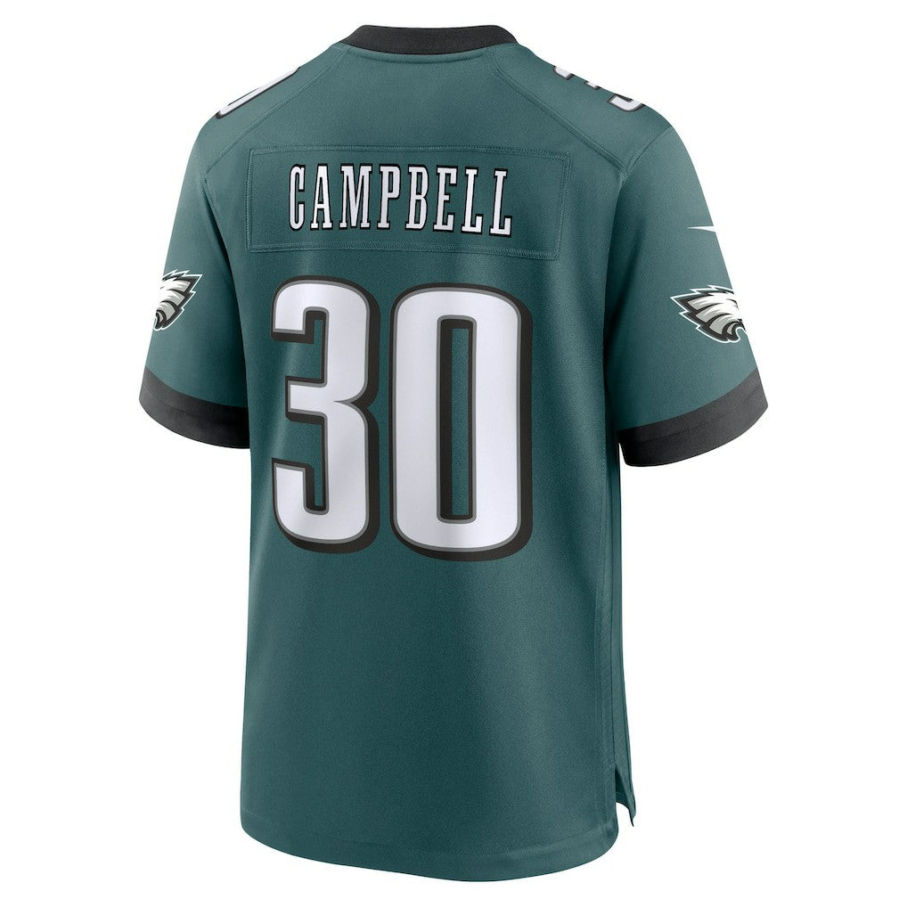 Jihaad Campbell Philadelphia Eagles 2025 NFL Draft First Round Pick Game Jersey - Green - Nike