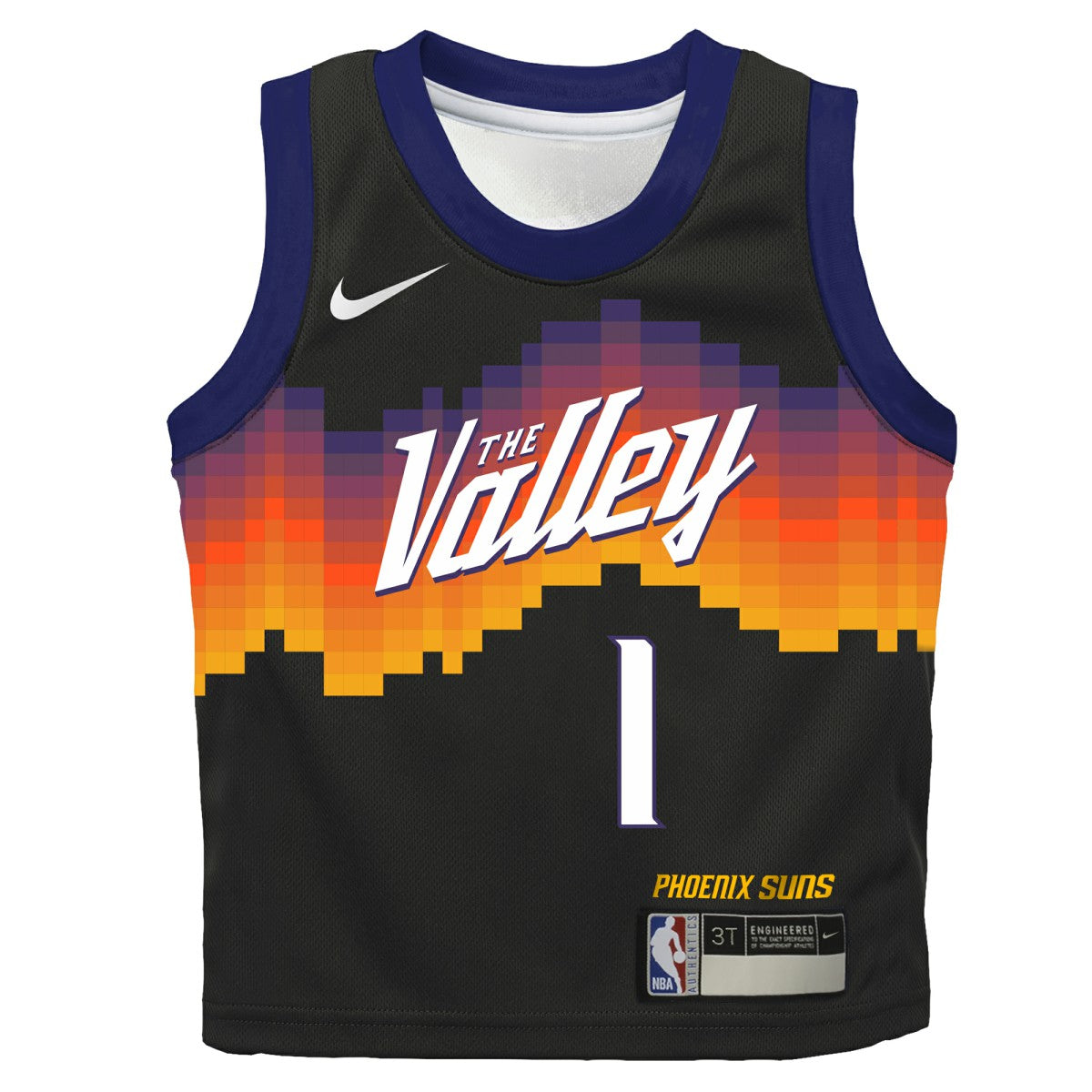 Nike Devin Booker Phoenix Suns Preschool 2025/26 City Edition Swingman Jersey Black