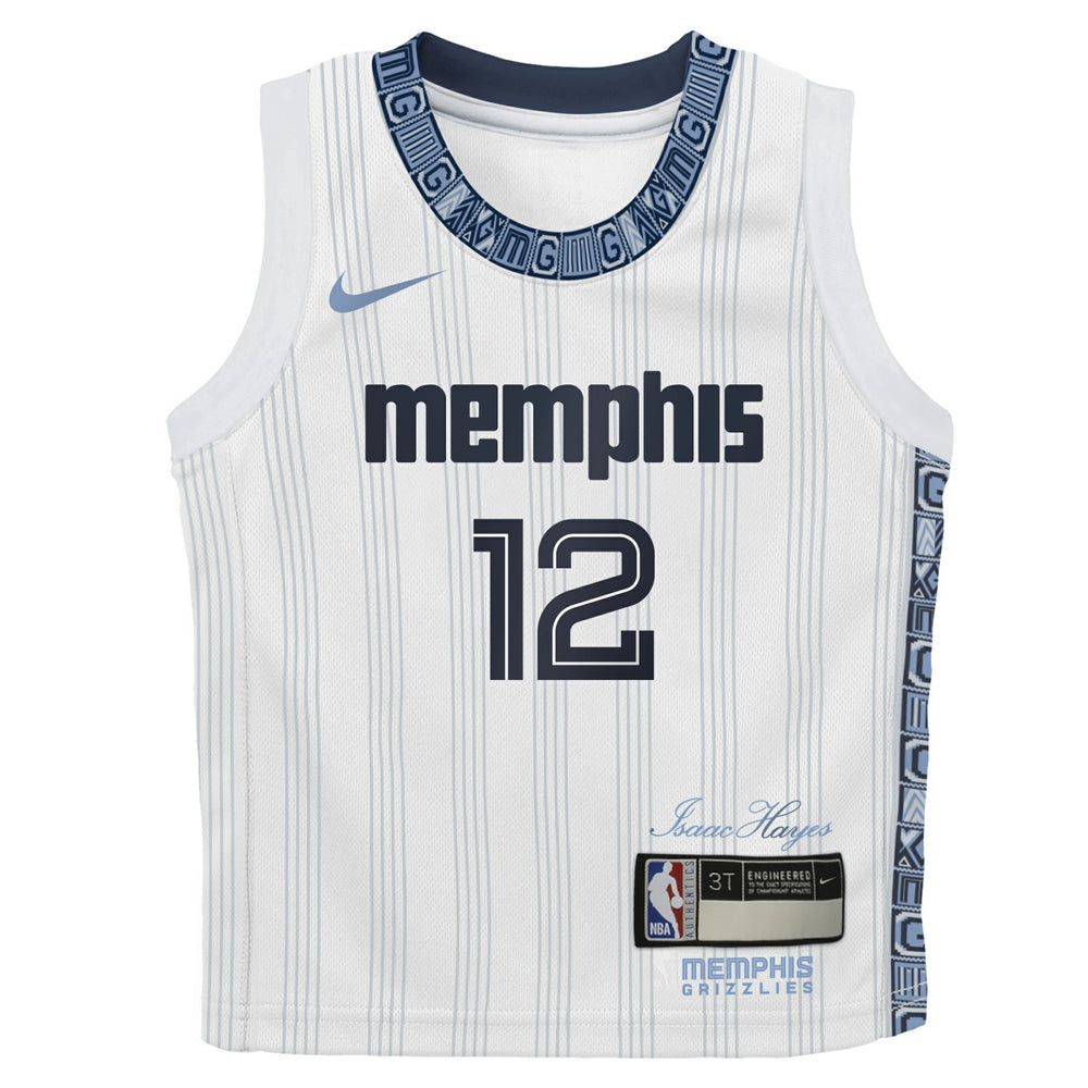 Nike Ja Morant Memphis Grizzlies Preschool 2025/26 City Edition Swingman Jersey White