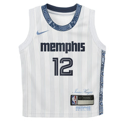 Nike Ja Morant Memphis Grizzlies Preschool 2025/26 City Edition Swingman Jersey White
