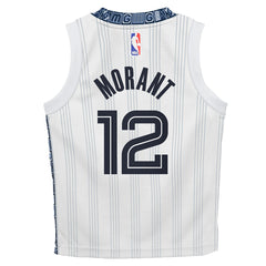 Nike Ja Morant Memphis Grizzlies Preschool 2025/26 City Edition Swingman Jersey White