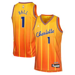 Nike LaMelo Ball Charlotte Hornets Youth 2025/26 City Edition Swingman Jersey Orange
