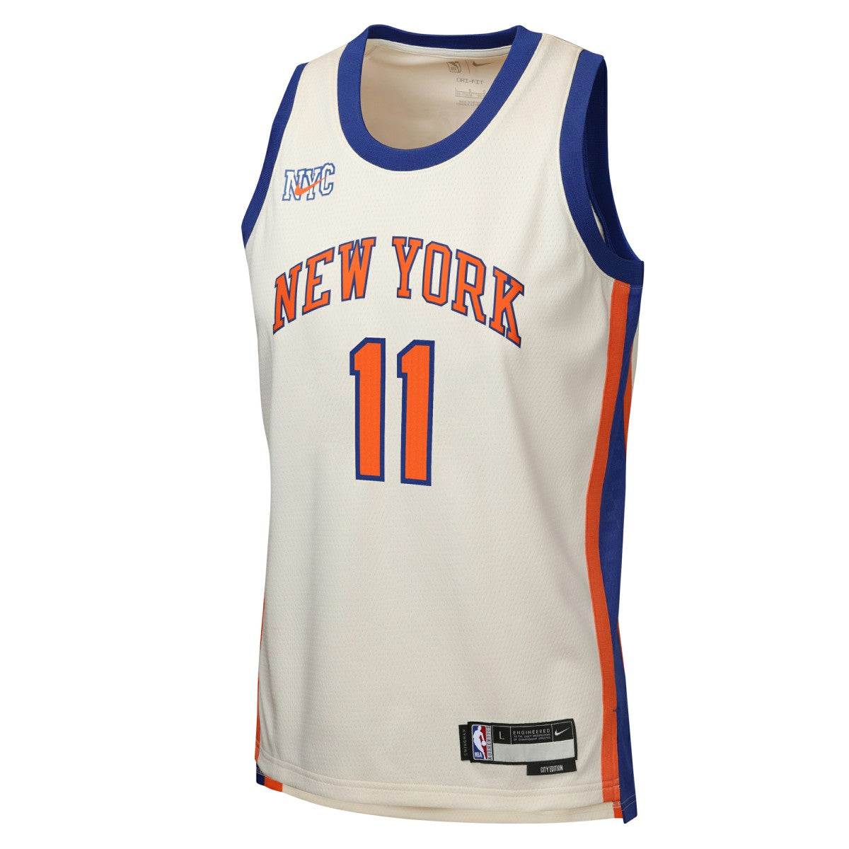 Nike Jalen Brunson New York Knicks Youth 2025/26 City Edition Swingman Jersey Cream