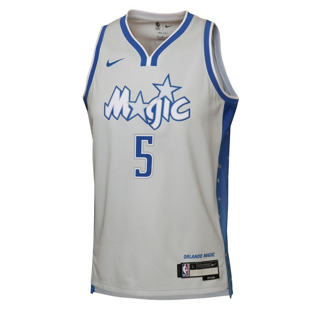 Nike Paolo Banchero Orlando Magic Youth 2025/26 City Edition Swingman Jersey Silver