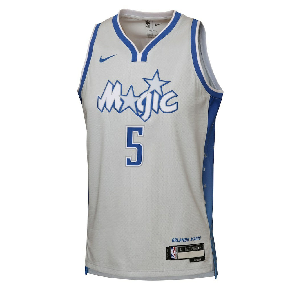 Nike Paolo Banchero Orlando Magic Youth 2025/26 City Edition Swingman Jersey Silver