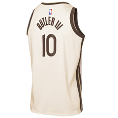 Nike Jimmy Butler III Golden State Warriors Youth 2025/26 City Edition Swingman Jersey Tan