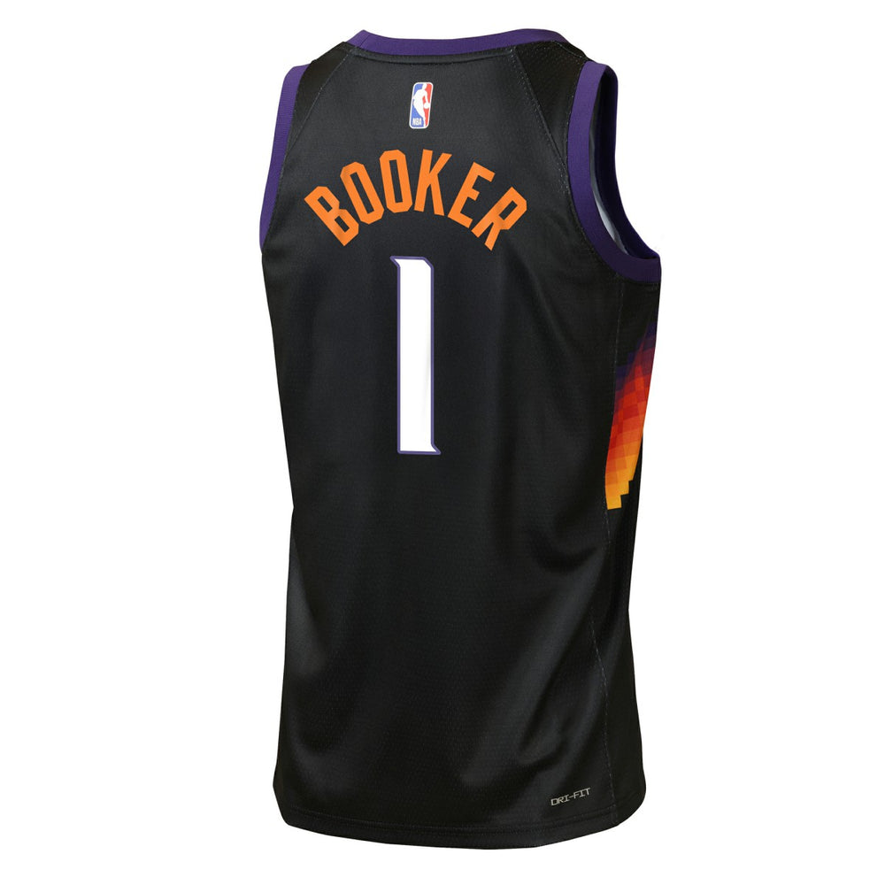 Nike Devin Booker Phoenix Suns Youth 2025/26 City Edition Swingman Jersey Black